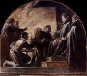 Domenico Fetti, Margherita Gonzaga Receiving the Model of the Church of St Ursula